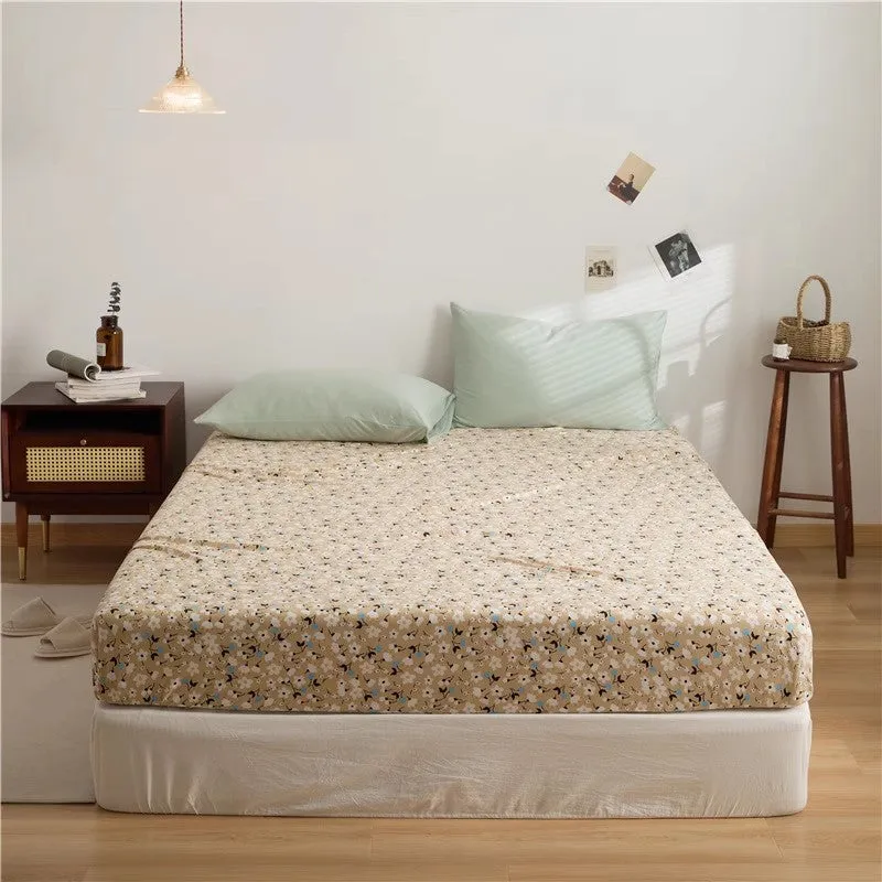 Cotton Floral Fitted Sheet