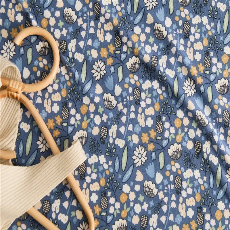 Cotton Floral Fitted Sheet