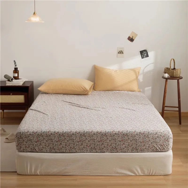 Cotton Floral Fitted Sheet