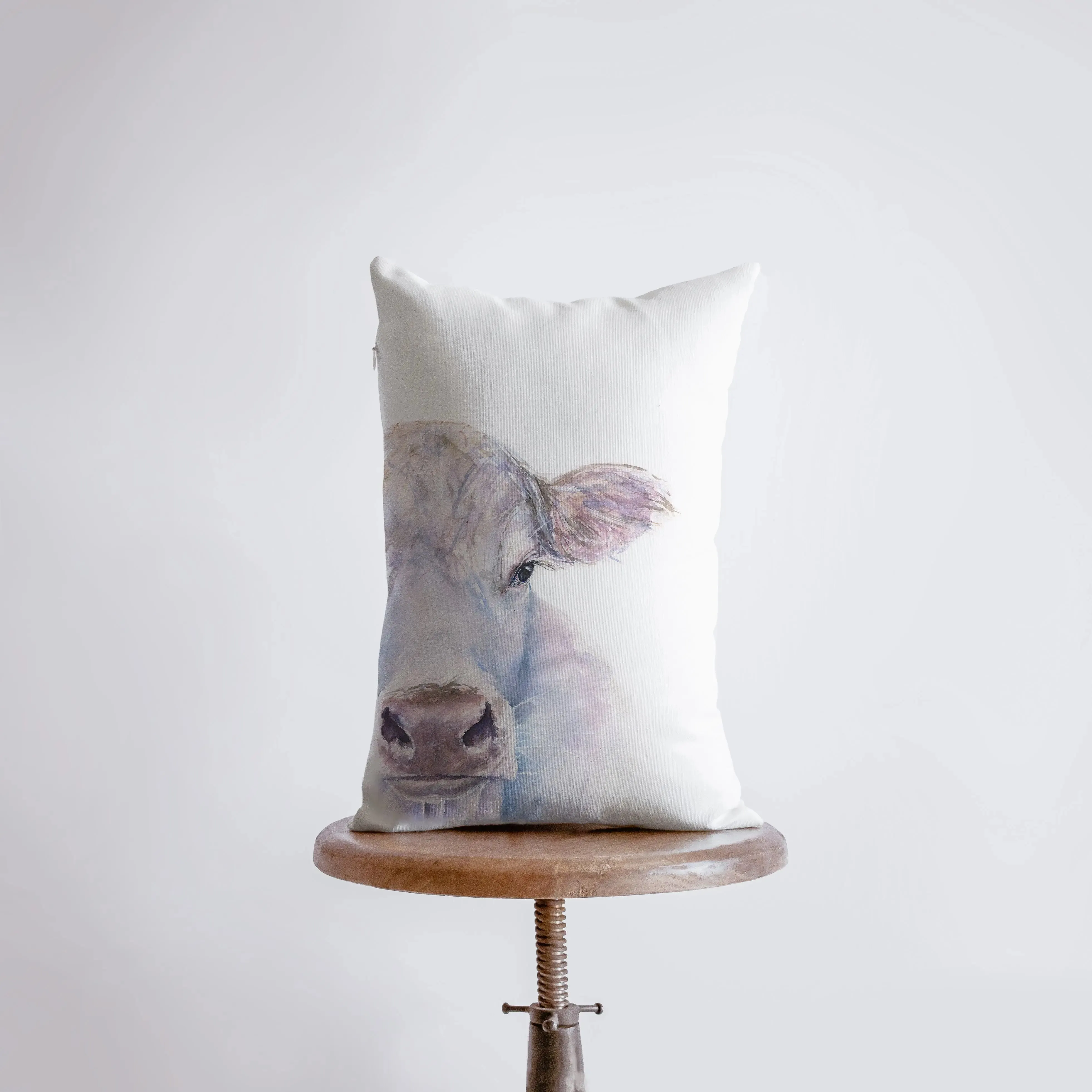 Cow | Farmhouse | Pillow Cover | 12x18 | Farm Animal | Home Decor | Country Farm Pillow | Farmhouse Decor | Throw Pillows | Room Deco