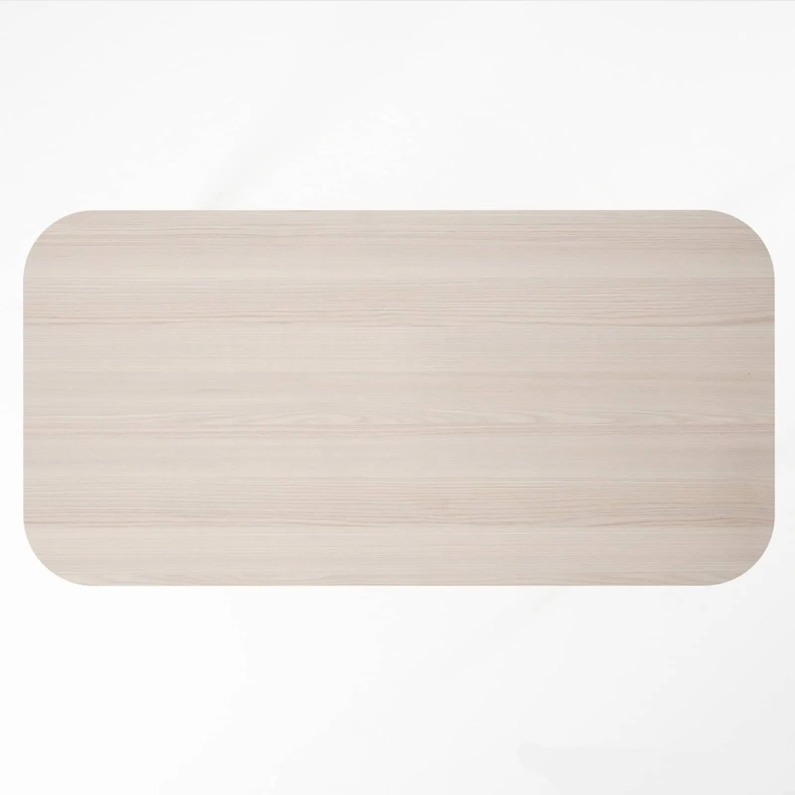 Curbus Round Corner Dining Table 160cm - White Ash
