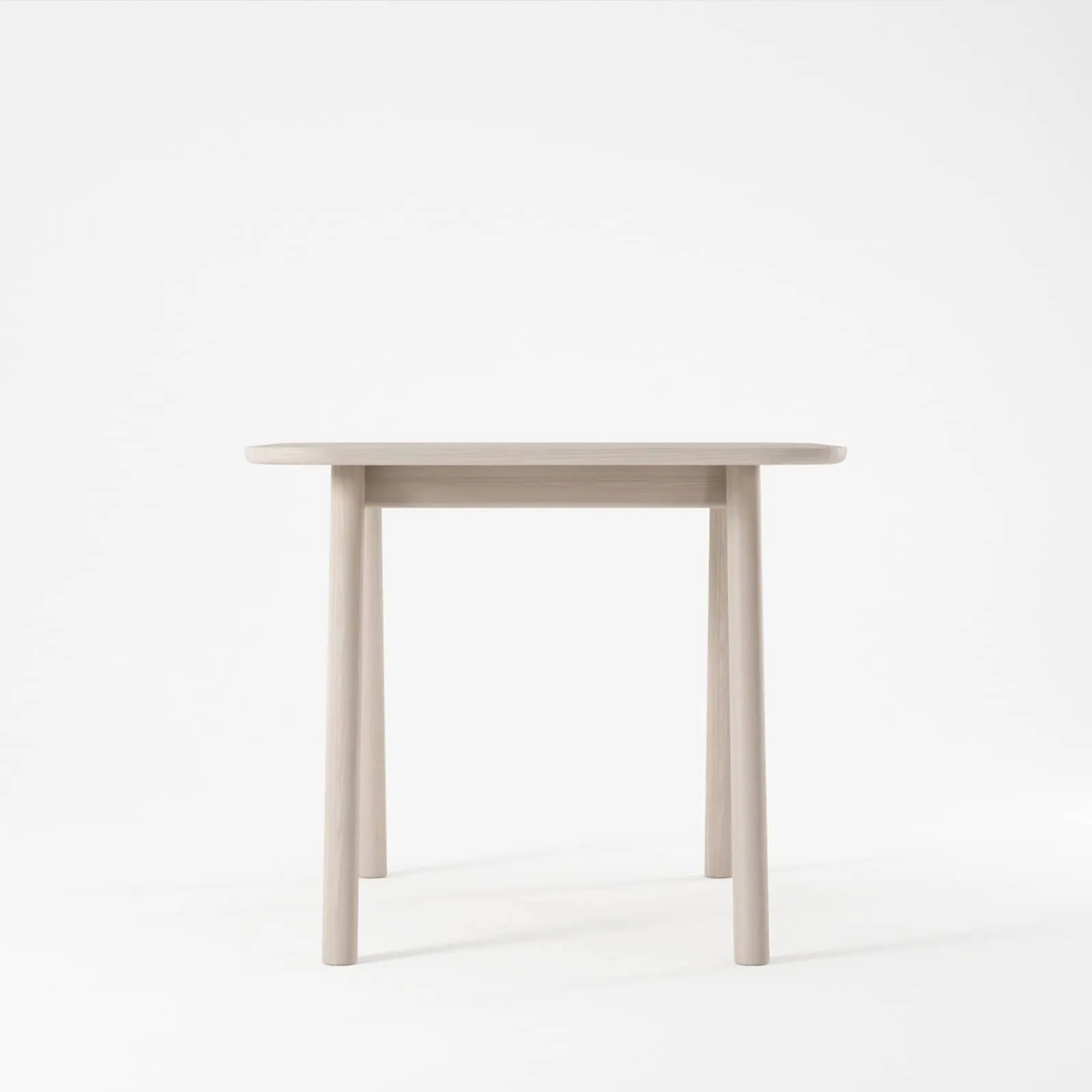 Curbus Square Dining Table - White Ash Dark