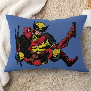 Deadpool And Wolverine Lovers Rectangle Pillow