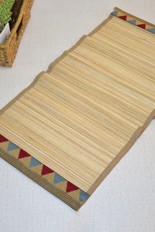 Dharini Bamboo Brocade Runner Medium Natural