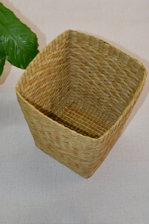 Dharini Kauna Waste Paper Basket (Natural)