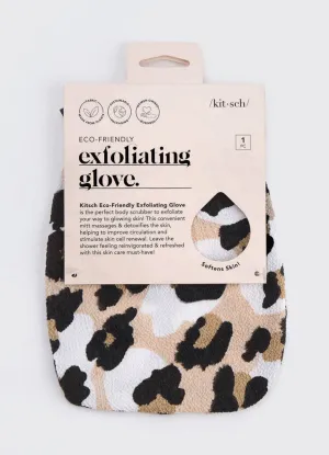 Eco-Friendly Exfoliating Glove Leopard by Kitsch