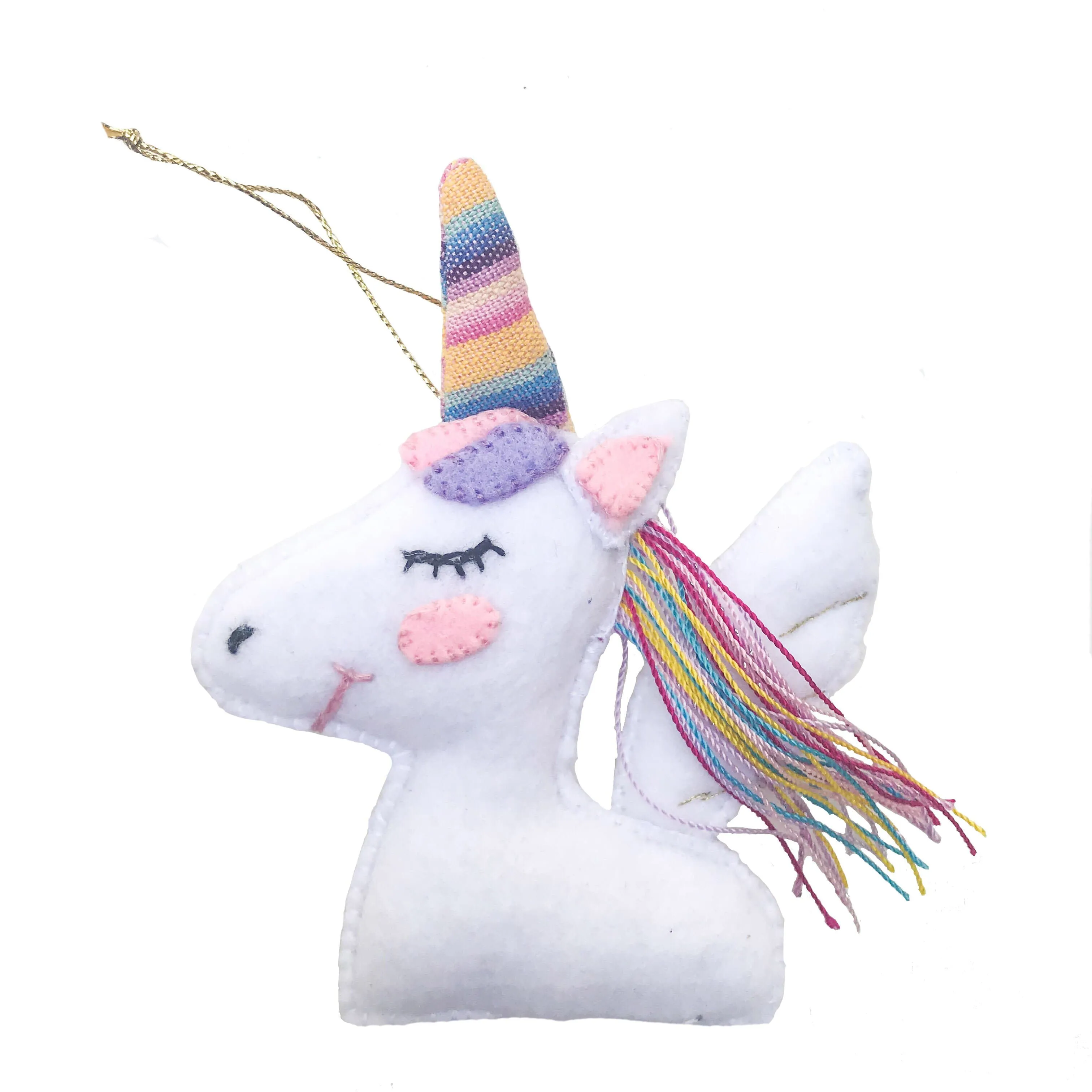 Eco-Friendly Felt Unicorn Ornament