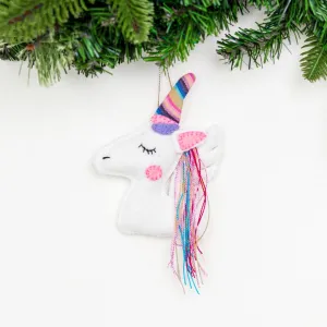 Eco-Friendly Felt Unicorn Ornament
