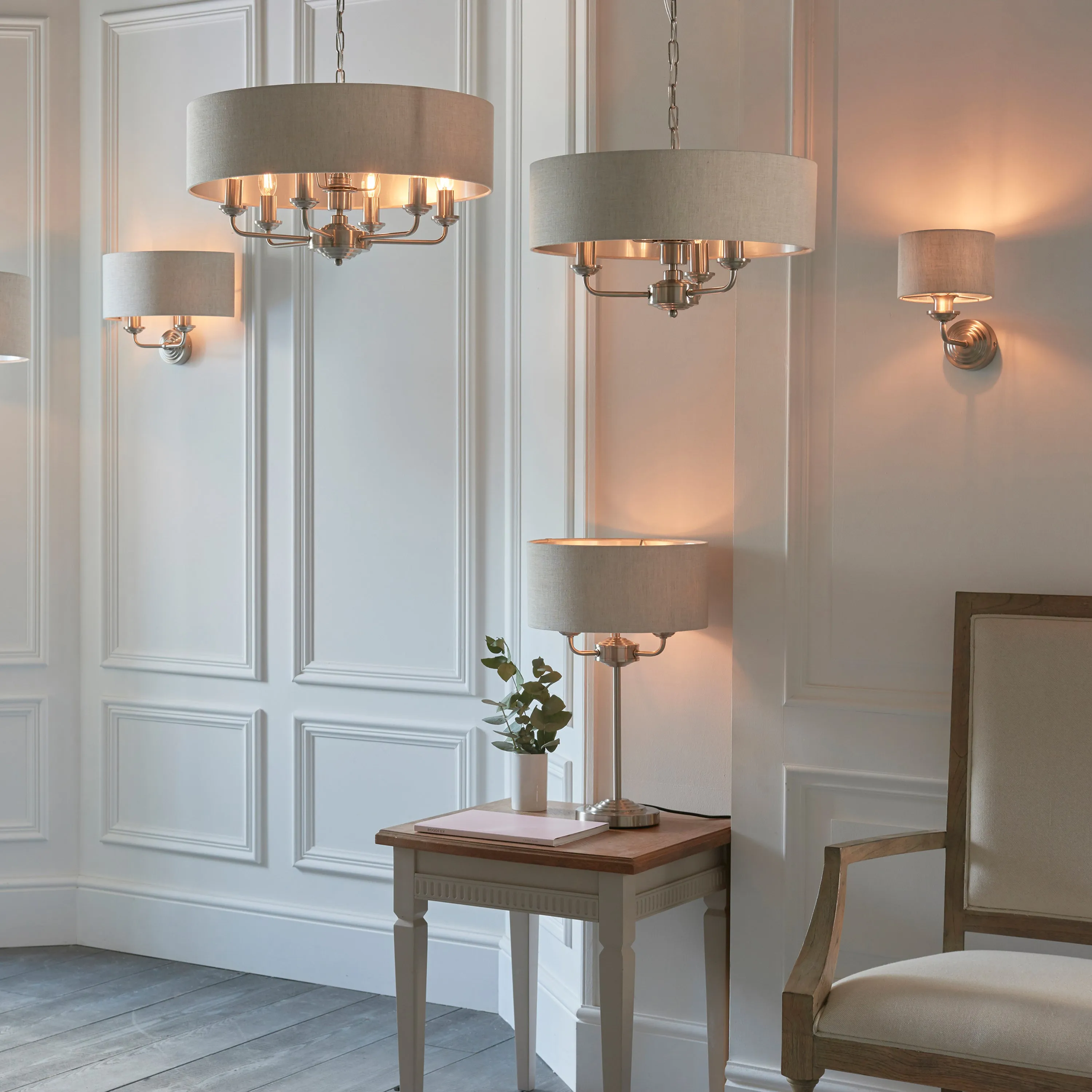Eleanor Natural Shade Pendant Ceiling Light