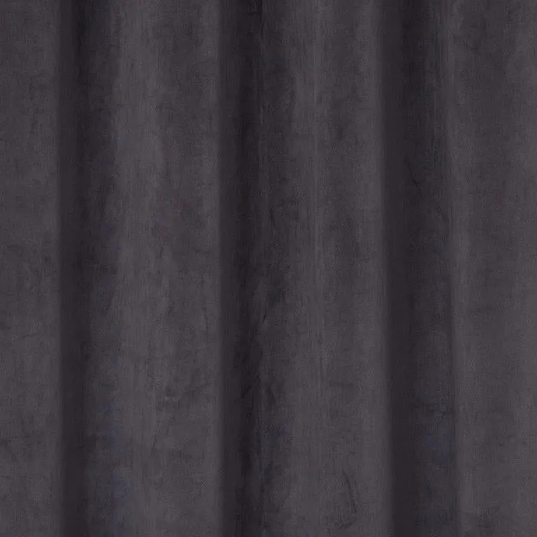 Elegance Curtains Graphite Velvet