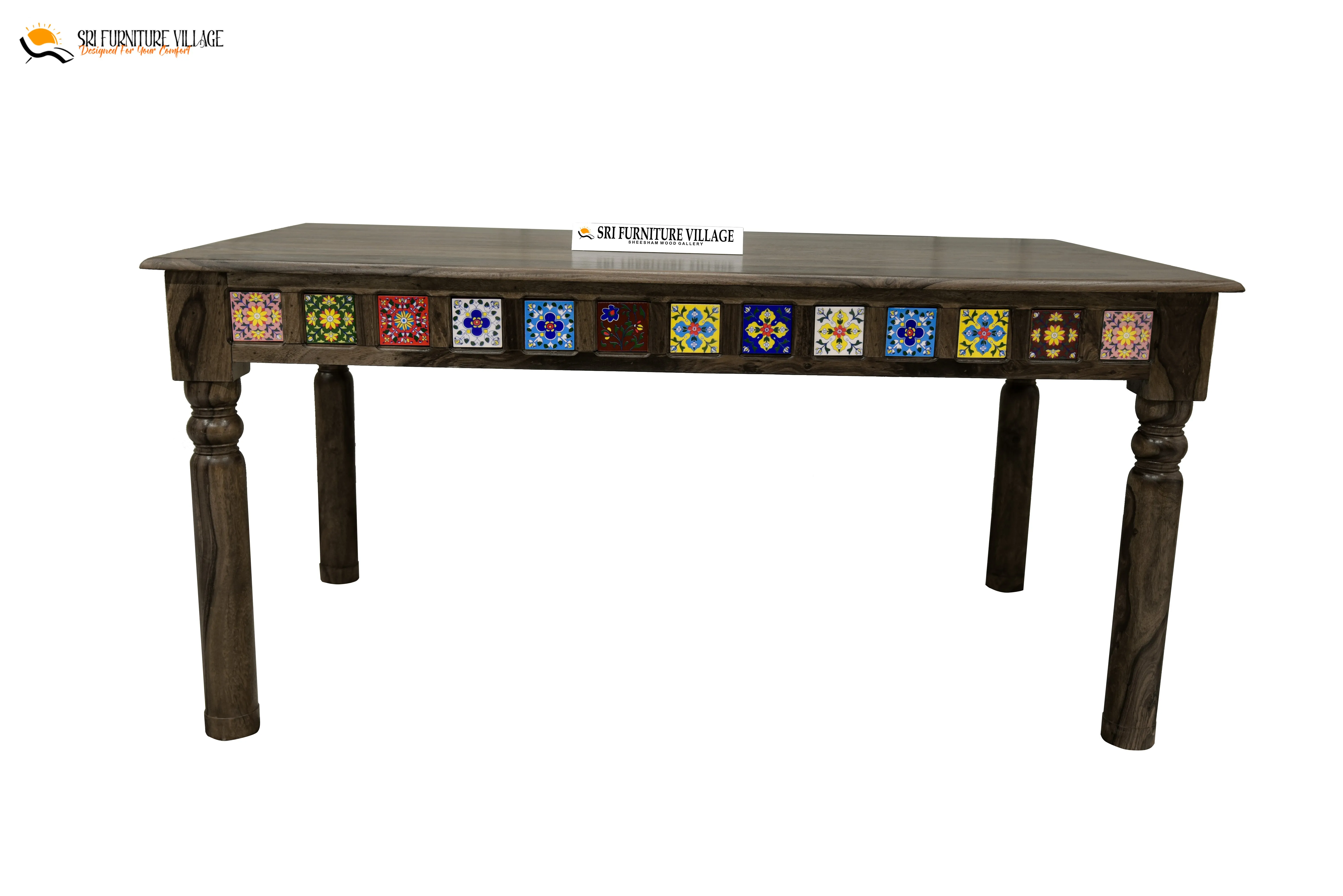 Elem Elegance 4 Seater Dining Table Set (Natural Finish) - 1181