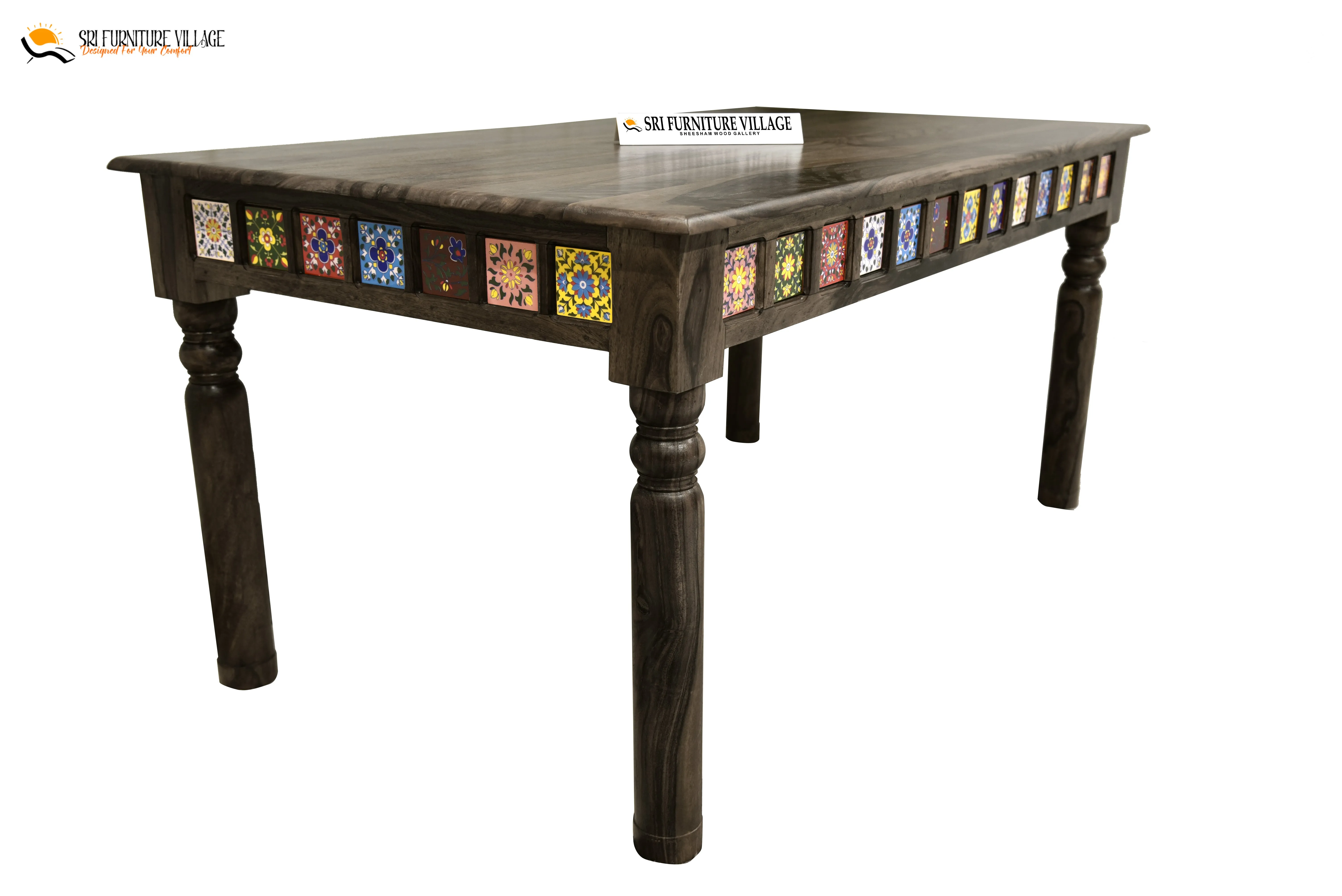 Elem Elegance 4 Seater Dining Table Set (Natural Finish) - 1181