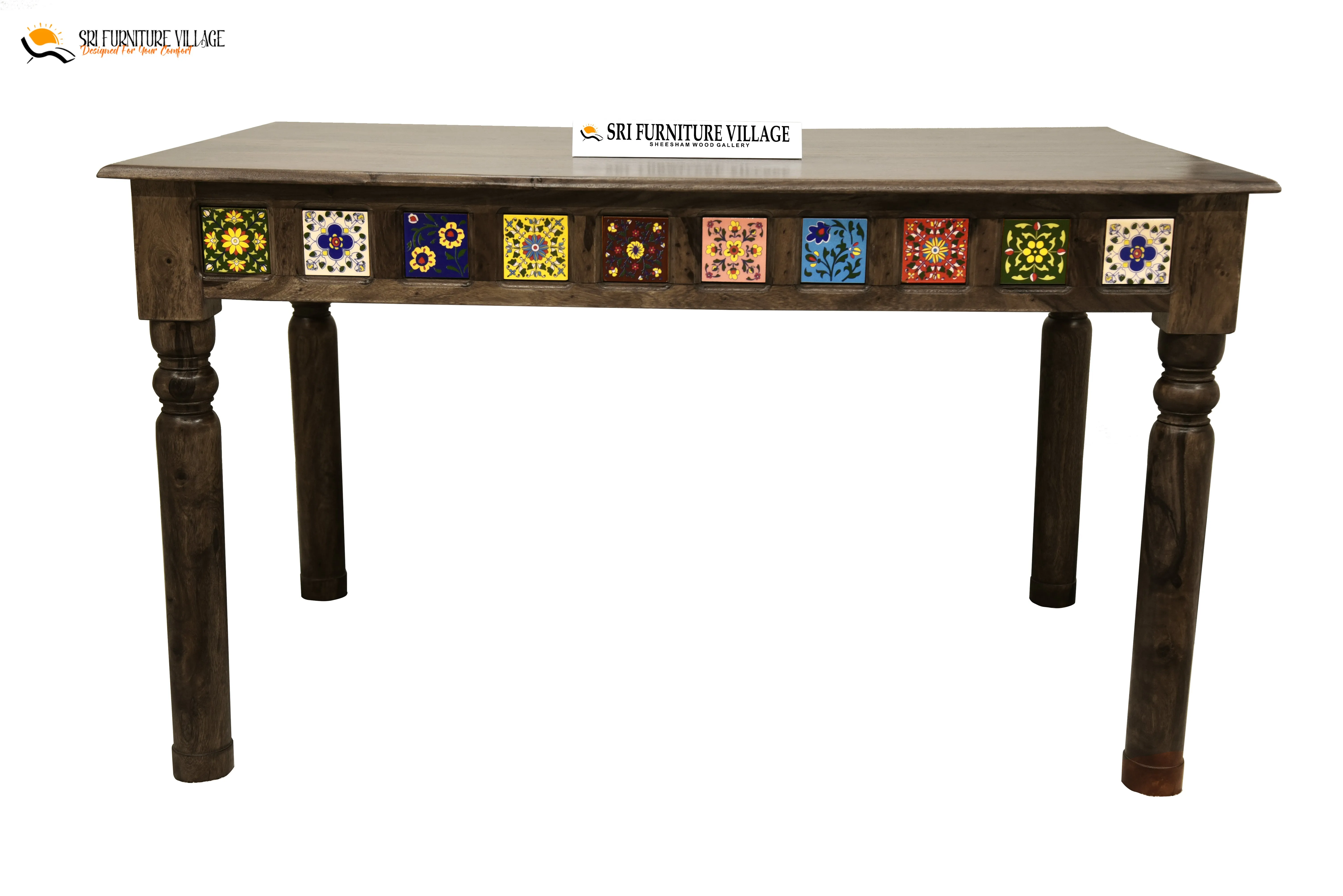 Elem Elegance 4 Seater Dining Table Set (Natural Finish) - 1181