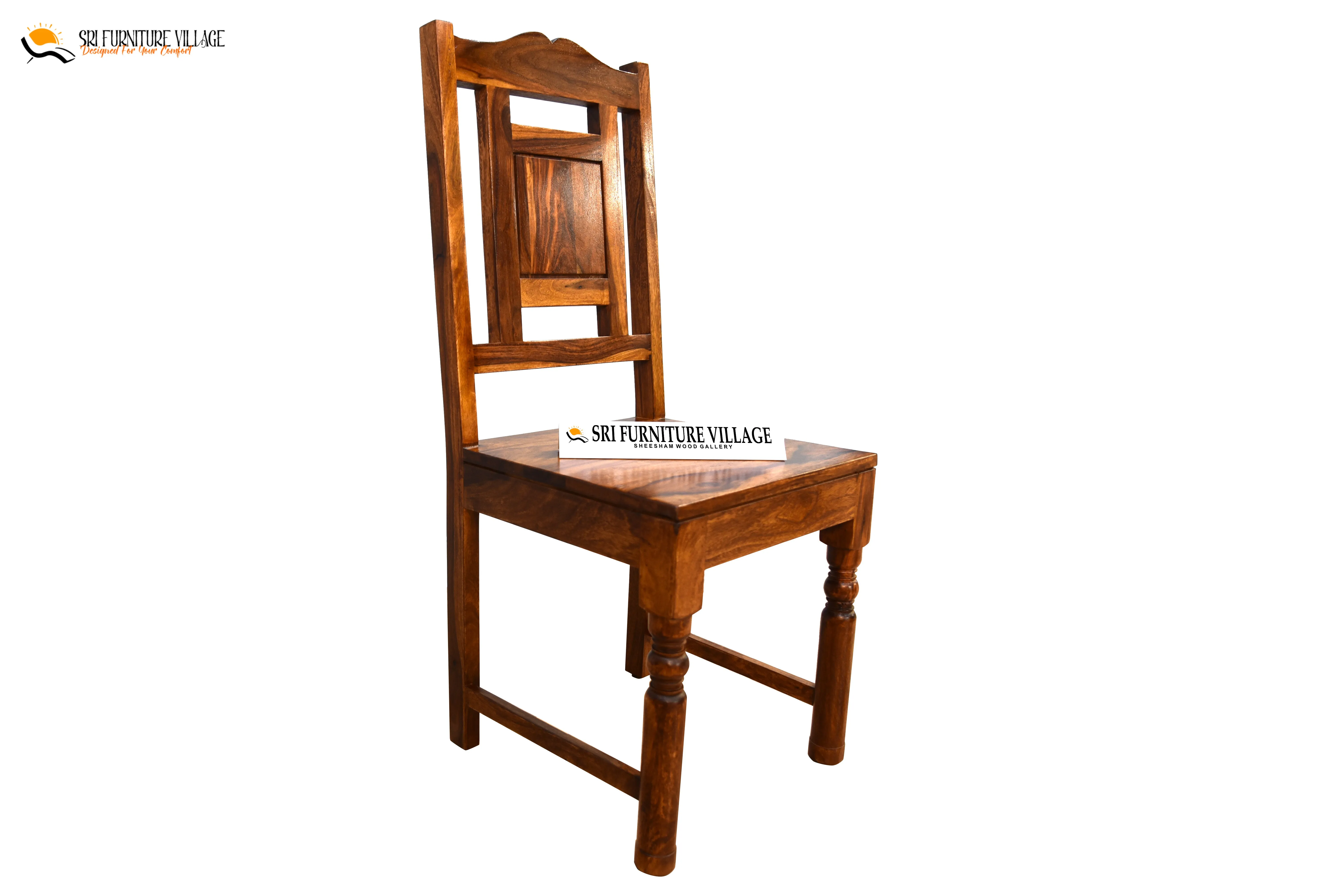 Elem Elegance 4 Seater Dining Table Set (Natural Finish) - 1181