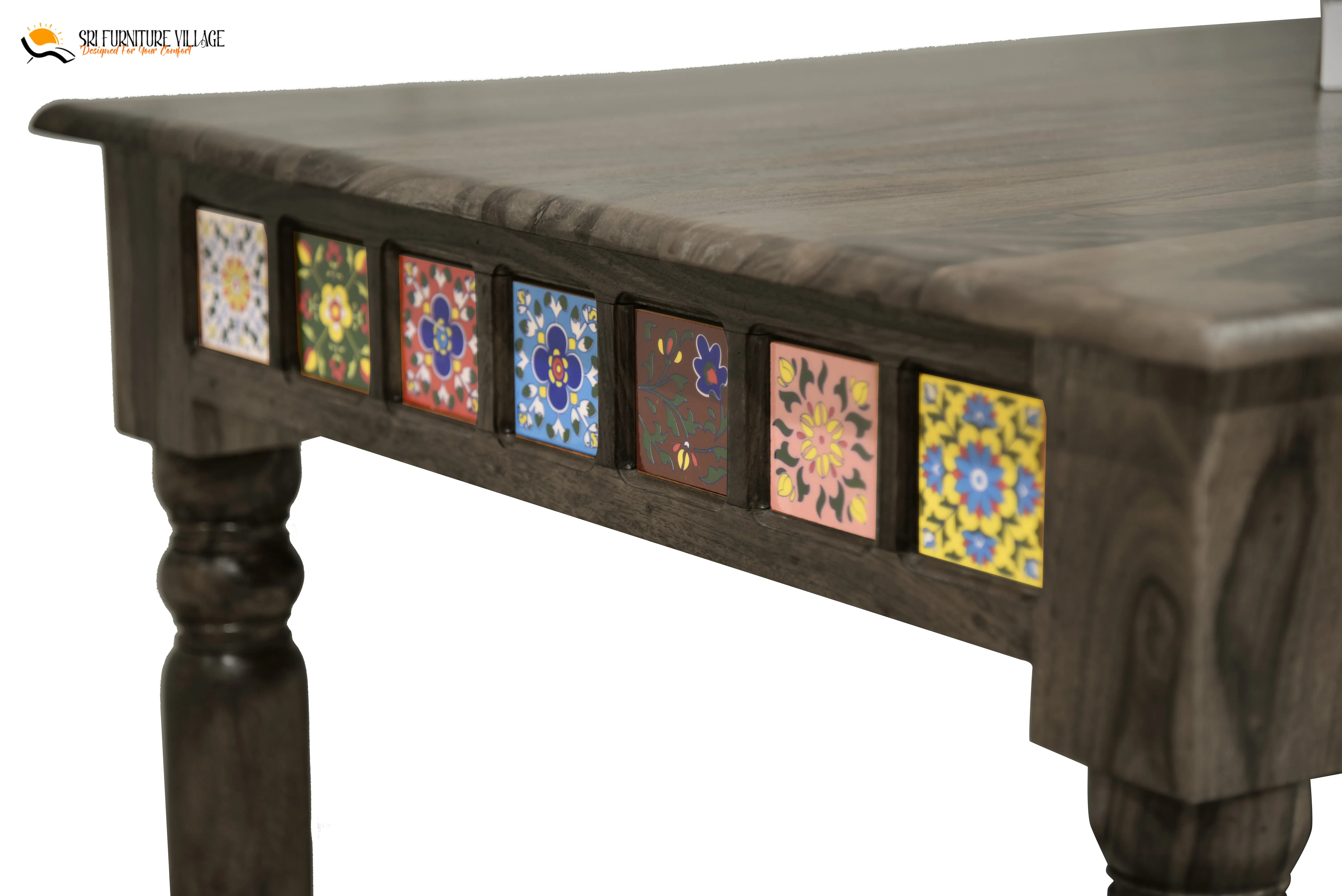 Elem Elegance 4 Seater Dining Table Set (Natural Finish) - 1181