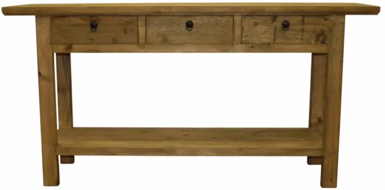 Elm 3 Drawer Console With Overhang