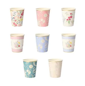 English Garden Party Cups