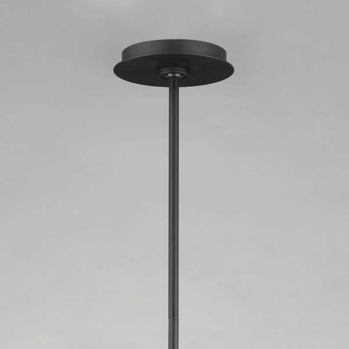 Equilibrium 42 in. 2 Lights LED Pendant Light Black Finish