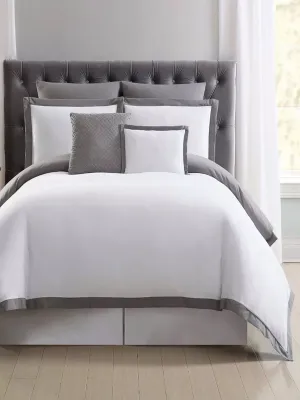 Everyday Hotel Border Duvet Cover Set, King Size