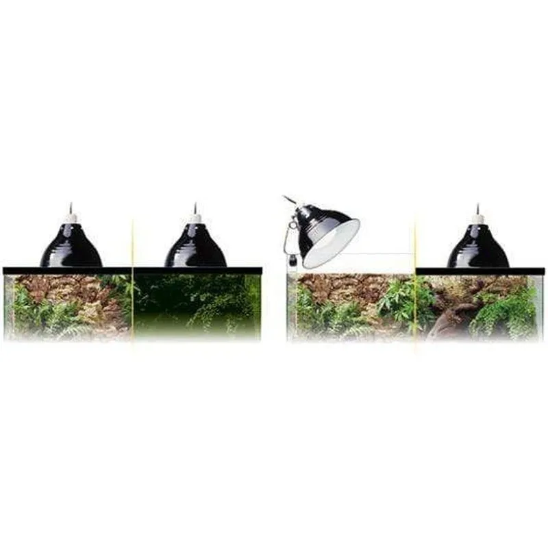 Exo Terra Glow Light Porcelain Clamp Lamp & Glow Reflector