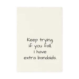 Extra Bandaids Cotton Tea Towel
