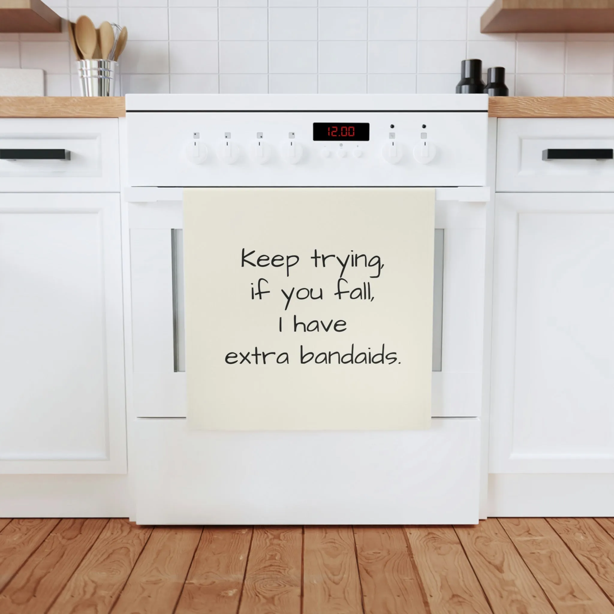 Extra Bandaids Cotton Tea Towel