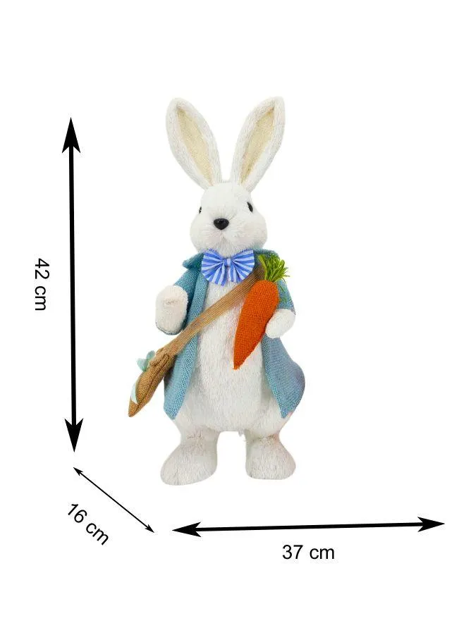 FATIO Easter Bunny Figure Handmade Party and Easter Gift Decoration Home Decor Made with Cotton String (46 cm)