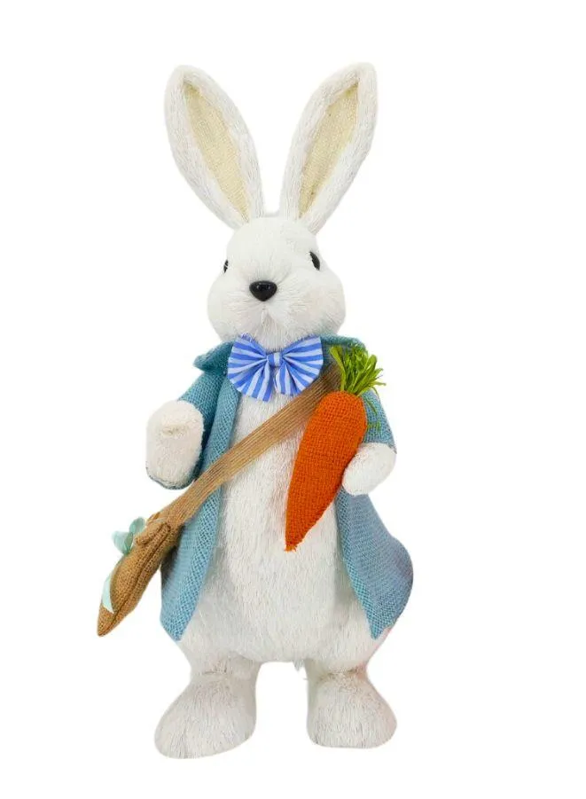 FATIO Easter Bunny Figure Handmade Party and Easter Gift Decoration Home Decor Made with Cotton String (46 cm)
