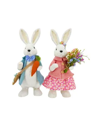 FATIO Easter Bunny Figure Handmade Party and Easter Gift Decoration Home Decor Made with Cotton String (46 cm)