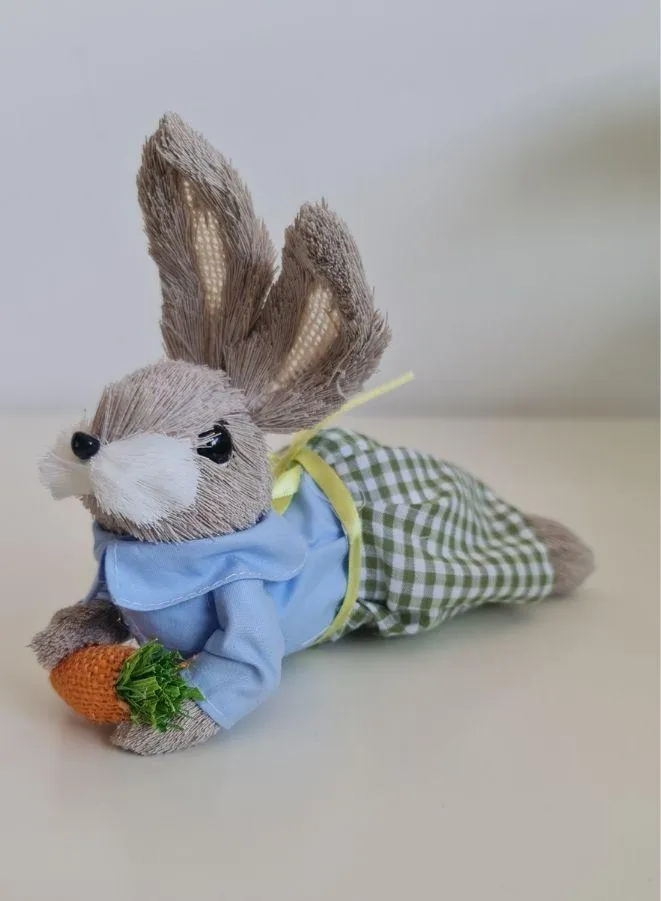 Fatio Easter Bunny Straw Rabbits Ornament Crafts Decoration for Yard Sign Garden, Living Room, Bedroom