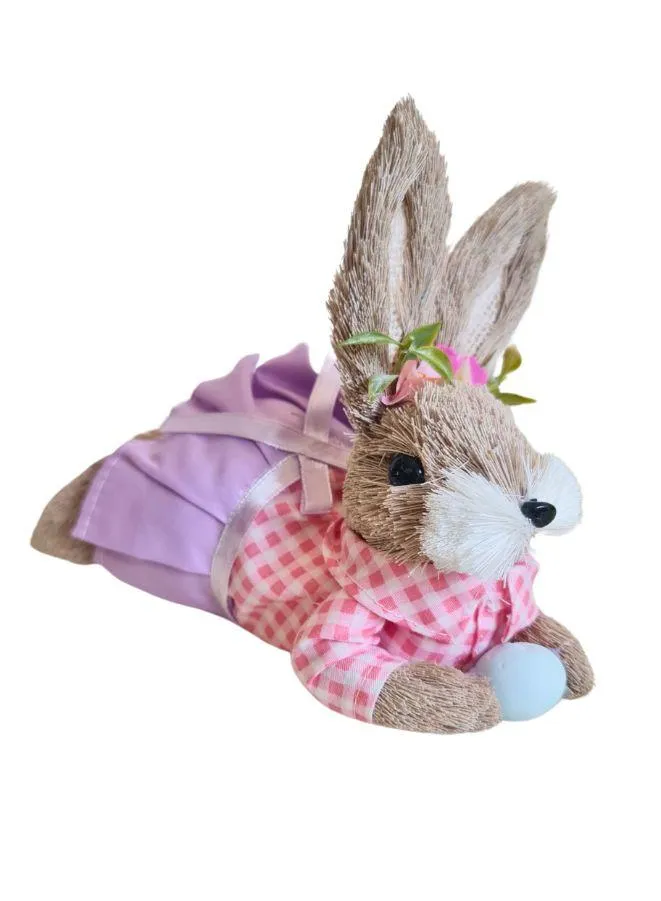 Fatio Easter Bunny Straw Rabbits Ornament Crafts Decoration for Yard Sign Garden, Living Room, Bedroom