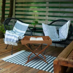 Flora Tray Table, Flora Seagrass Collection