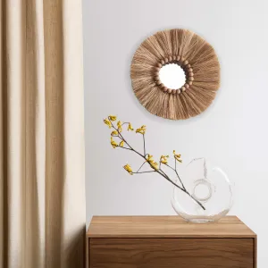 Forest therapy Raffia Wall Mirror