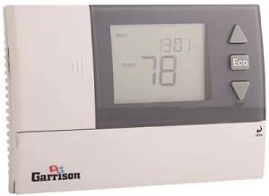 Garrison 7-Day/5 2 Day Programmable Digital Thermostat 2 Heat / 1 Cool 24 Vac & Battery Powered 2.6 Inch