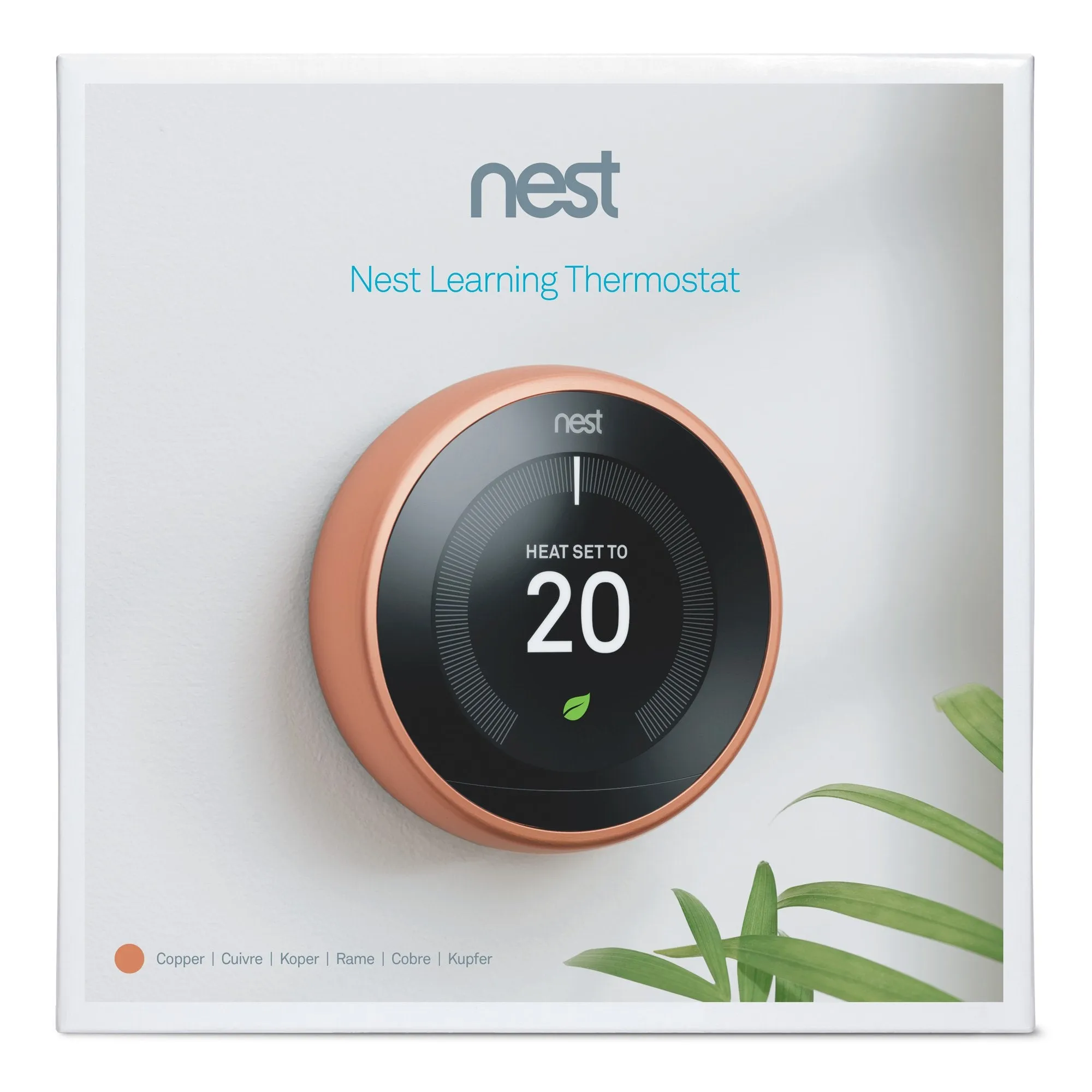 Google Nest T3031EX Nest Learning Thermostat 3rd Gen Copper