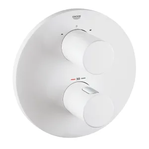 Grohe Moon White Grohtherm 3000 Cosmopolitan Thermostat with integrated 2-way diverter
for bath or shower with more than one outlet
