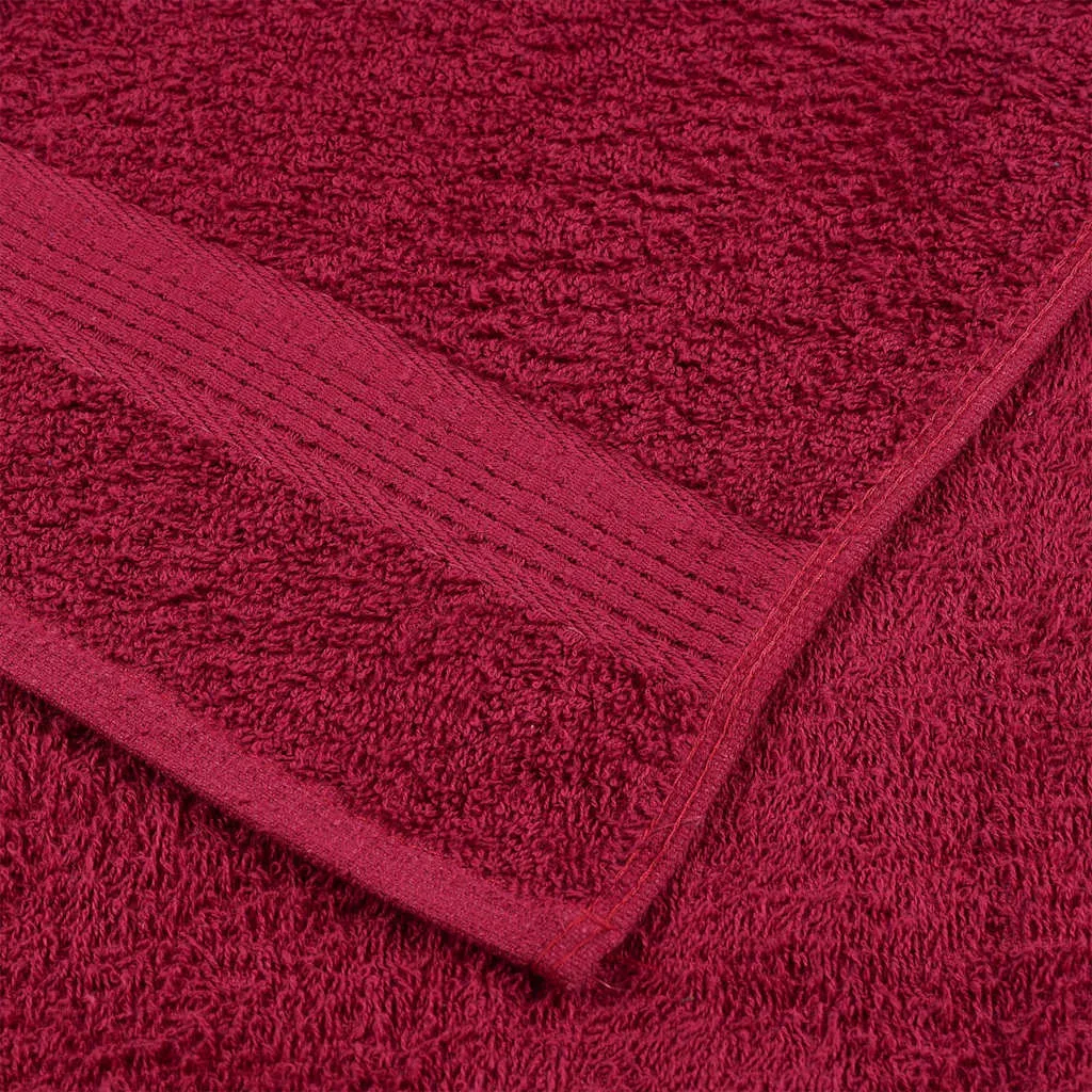 Guest Towels 4 pcs Bordeaux 30x50 cm 360 gsm 100% Cotton