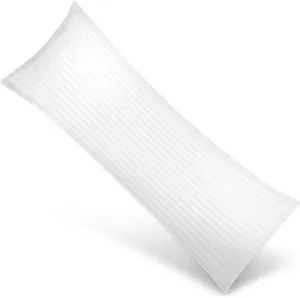 H B MSALA Full Body Pillow Insert, Large Soft Body Pillows for Adults - White Breathable Long Side Sleeper Pillow for Sleeping, 20×54 inch