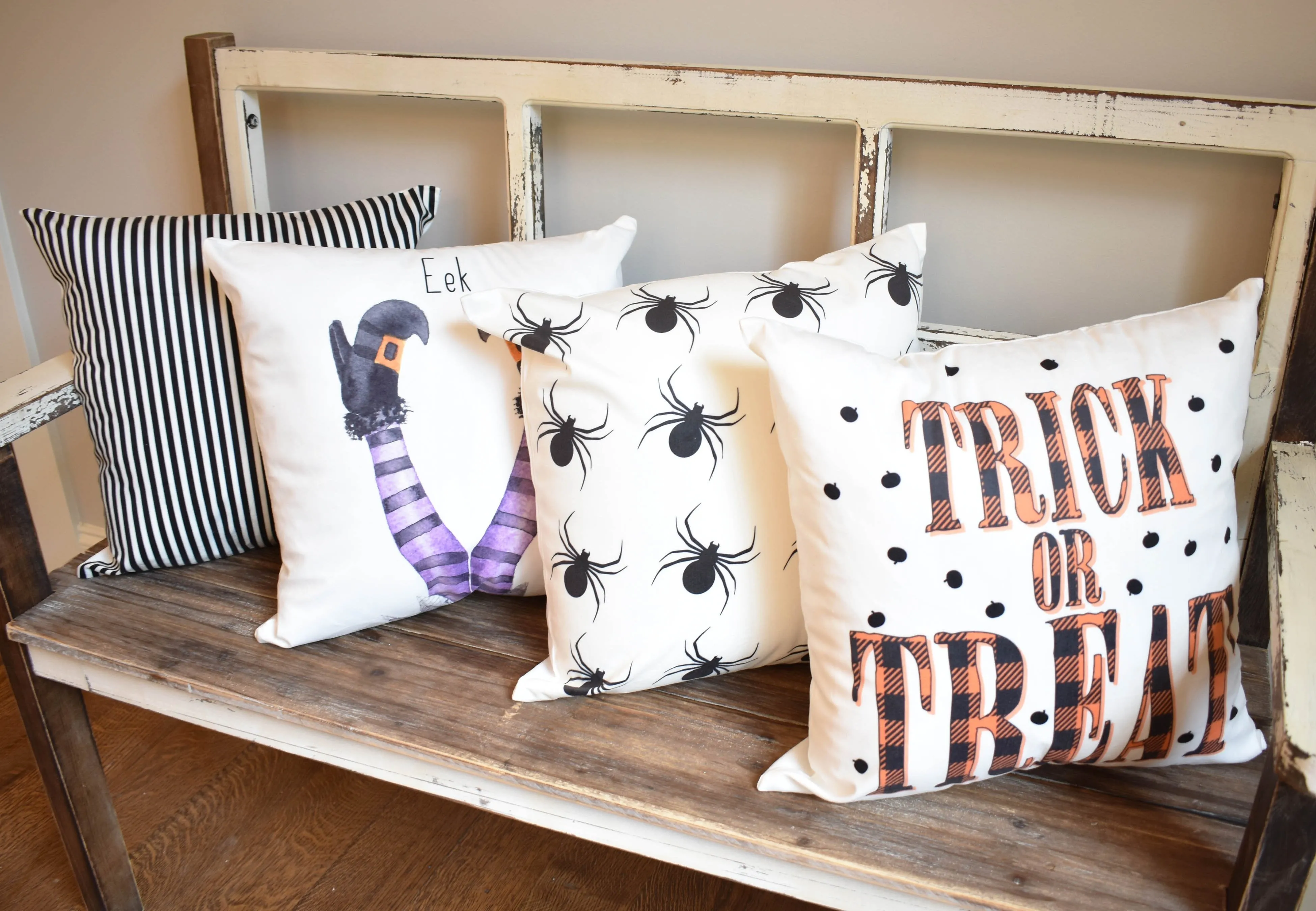 Halloween Black Spider Pillow Cover