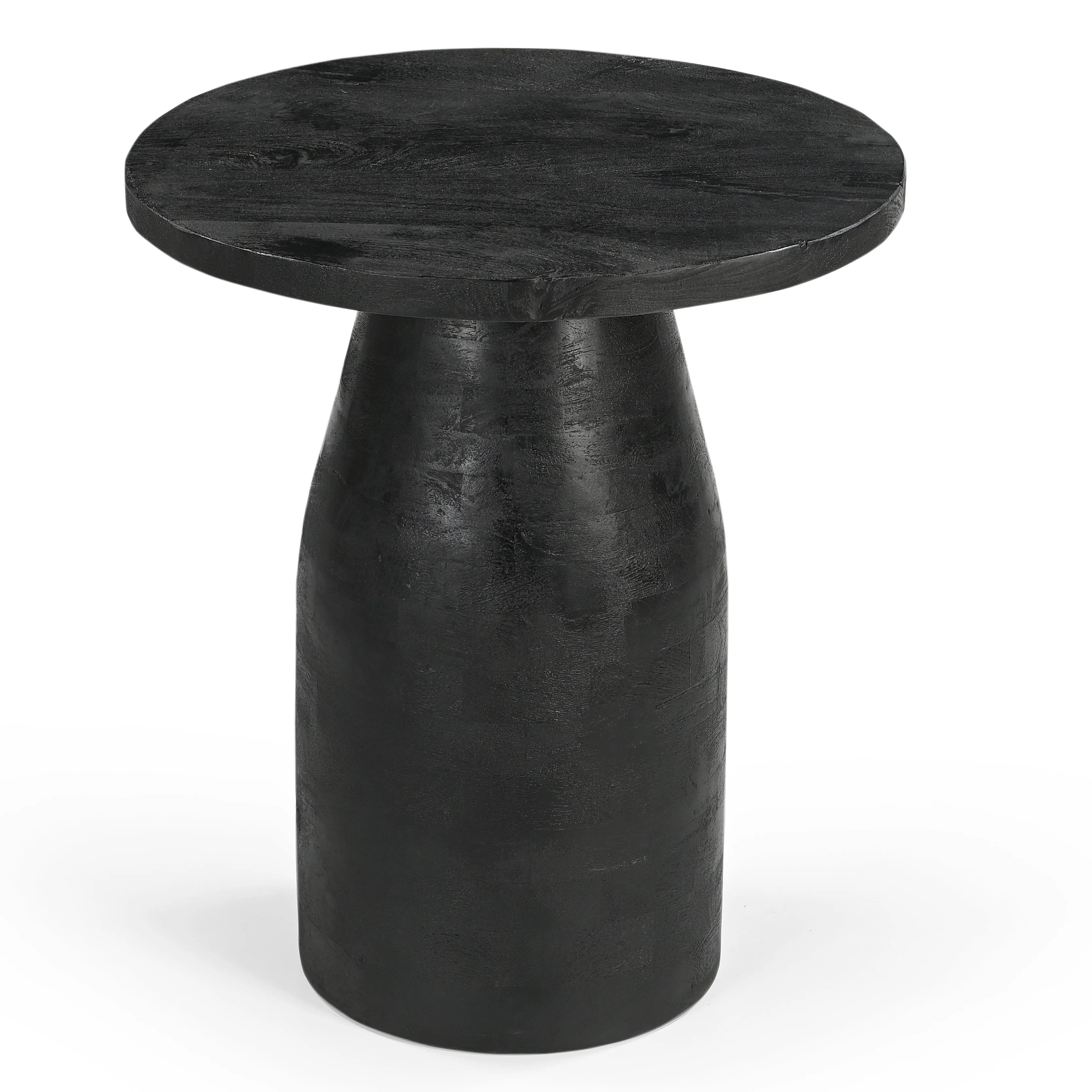 HAND CRAFTED HARDWOOD SIDE TABLE FADE TO BLACK