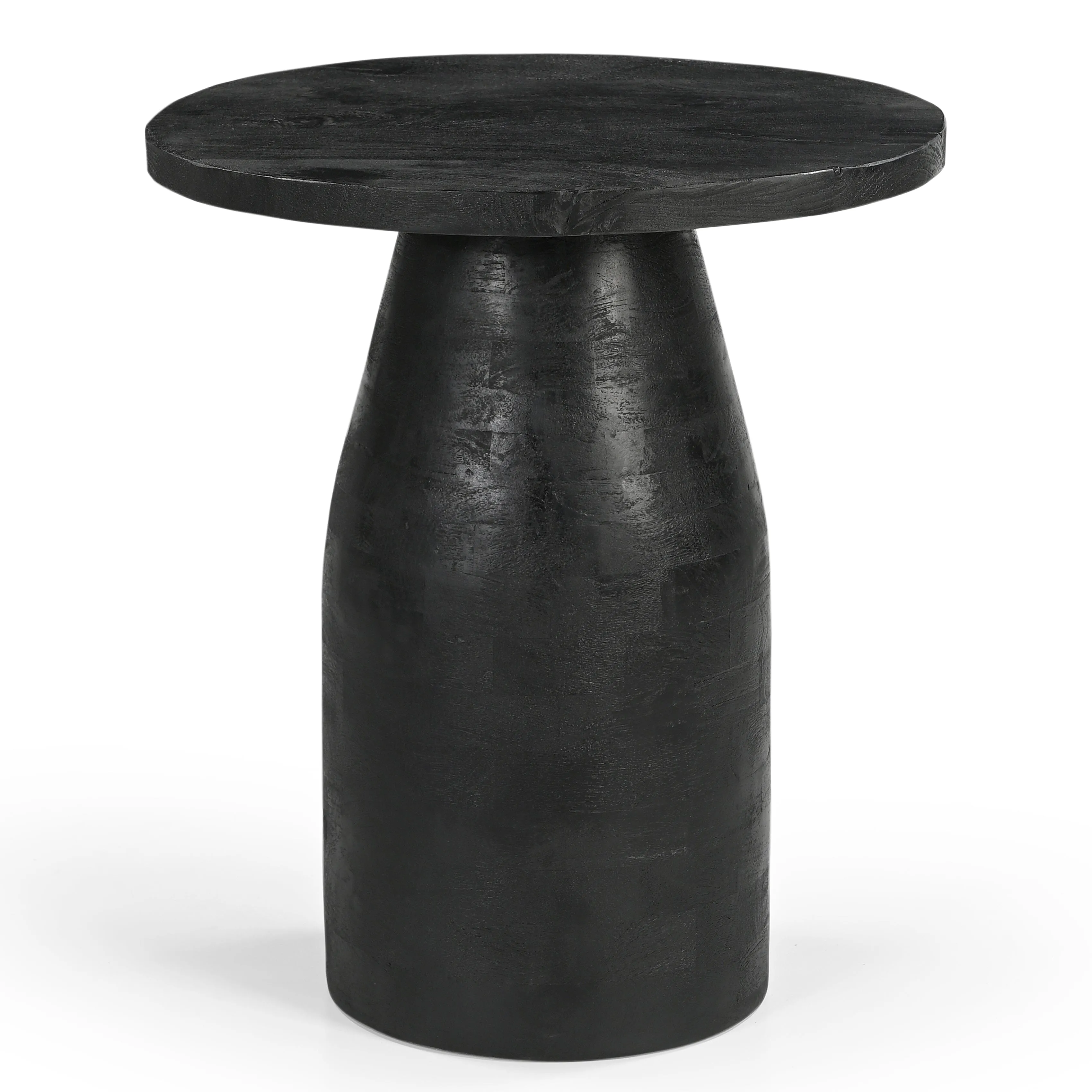 HAND CRAFTED HARDWOOD SIDE TABLE FADE TO BLACK