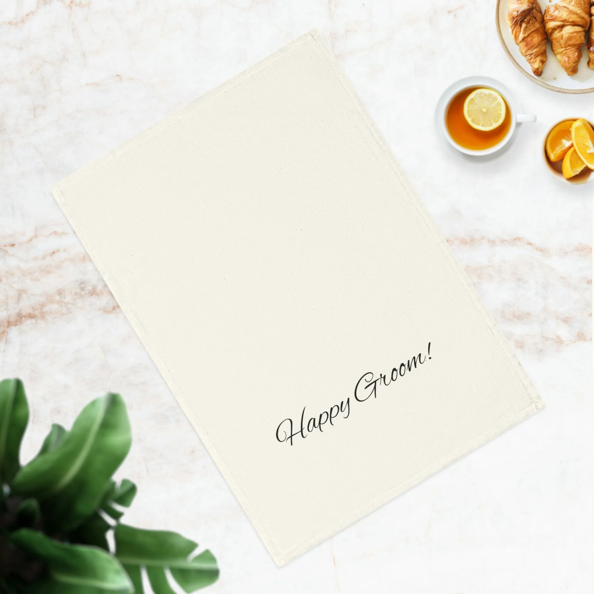 Happy Groom Cotton Tea Towel