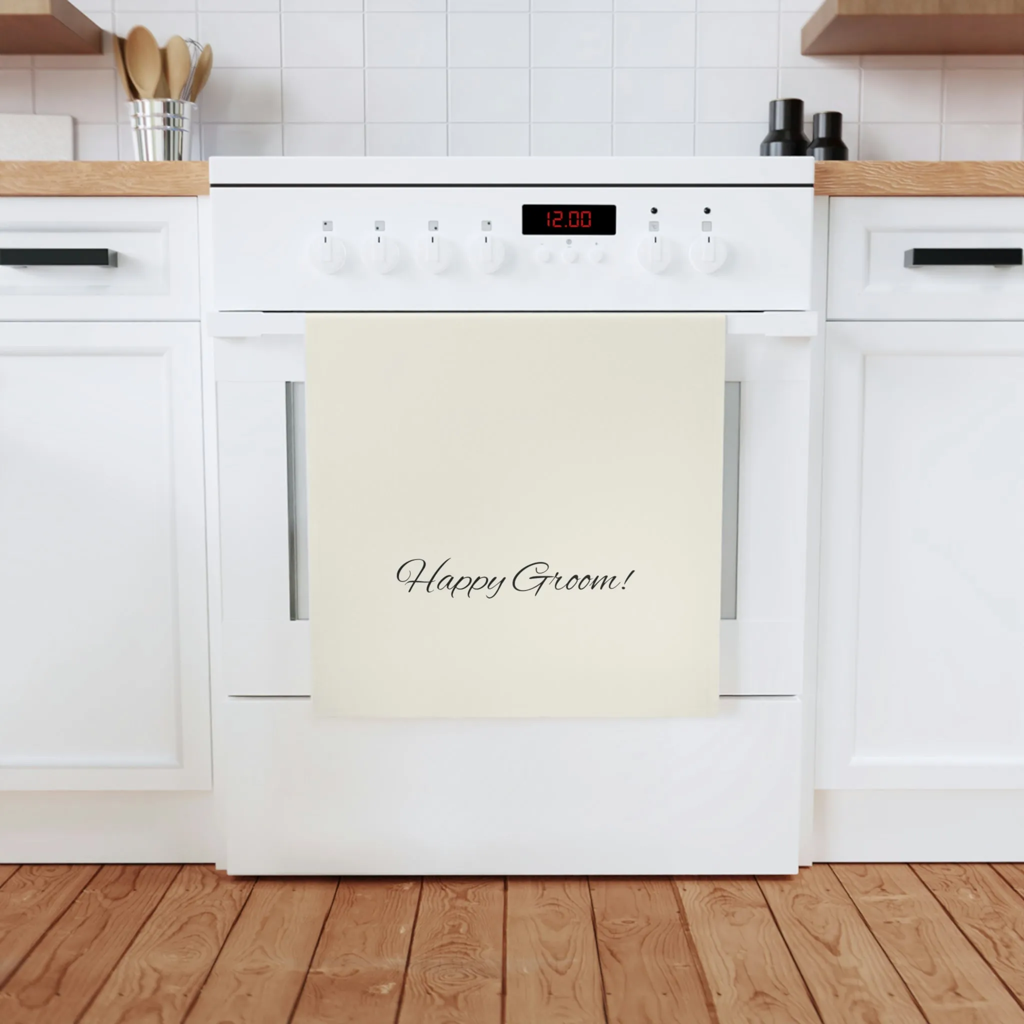 Happy Groom Cotton Tea Towel