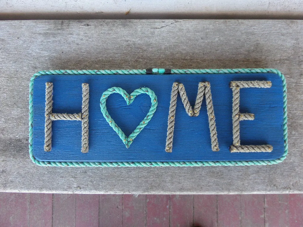 H❤ME rope sign