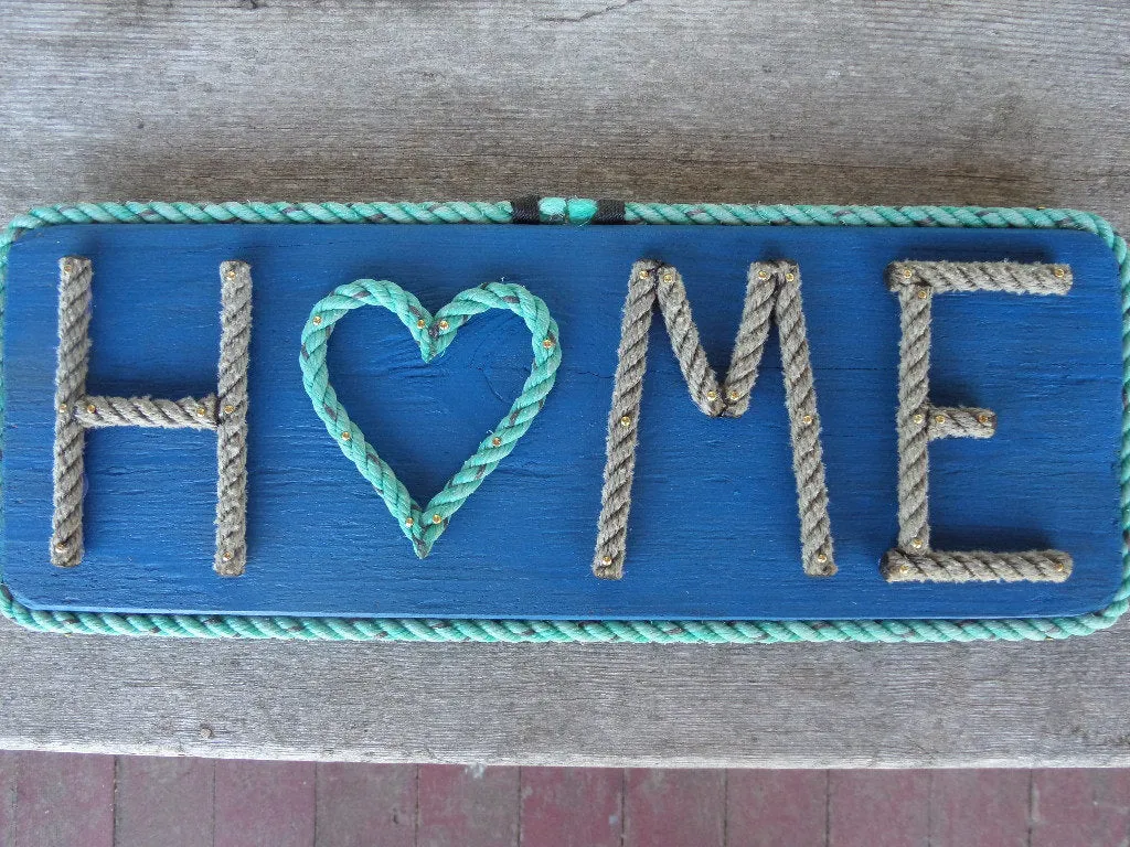 H❤ME rope sign