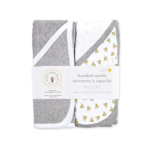 Honey Bee Organic Hooded 2 Pack Towels