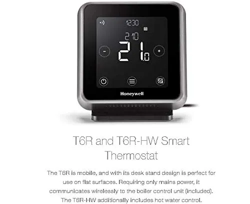 Honeywell Lyric T6R-HW Wireless Smart Thermostat with Hot Water Control