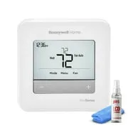 Honeywell T4 Pro Series Programmable Thermostat TH4110U2005   LCD Cleaner Bundle