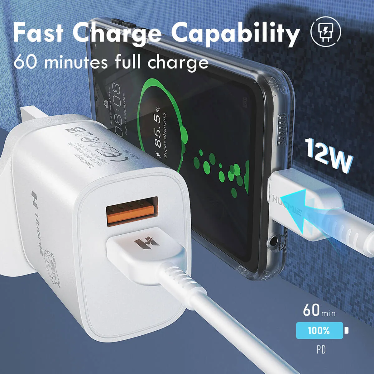 Hugmie® HP-AA1 12W Dual USB Wall Charger