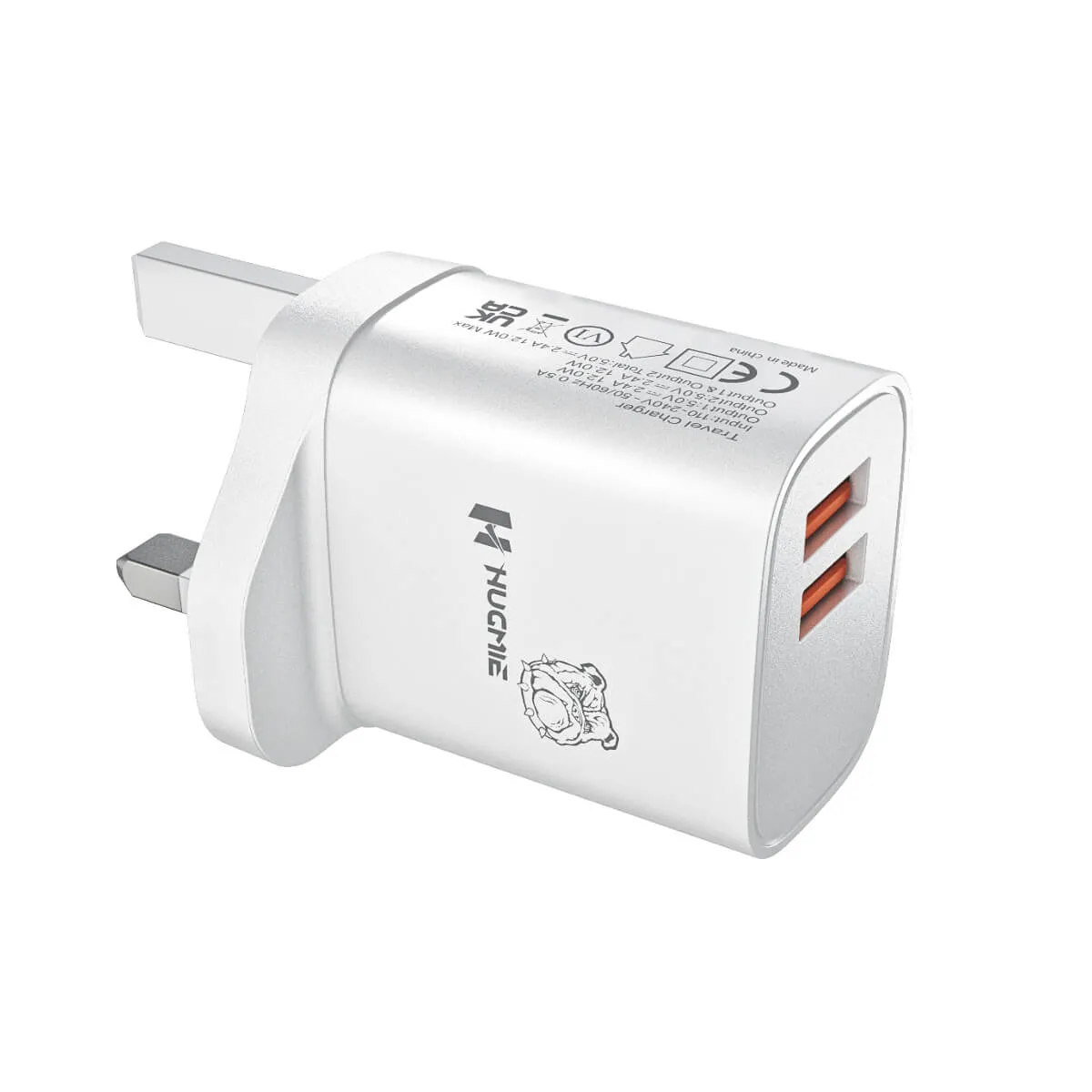 Hugmie® HP-AA1 12W Dual USB Wall Charger